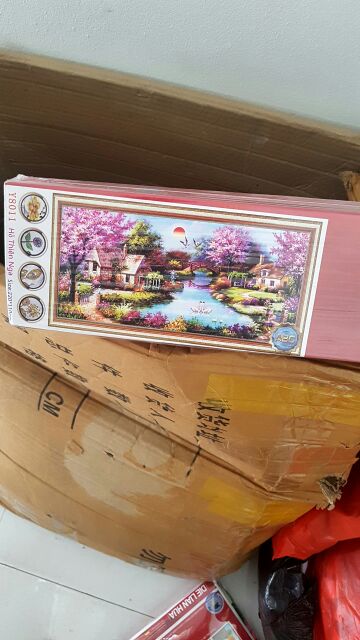 Tranh đính đá tổ ấm hạnh phúc 220x110cm | BigBuy360 - bigbuy360.vn