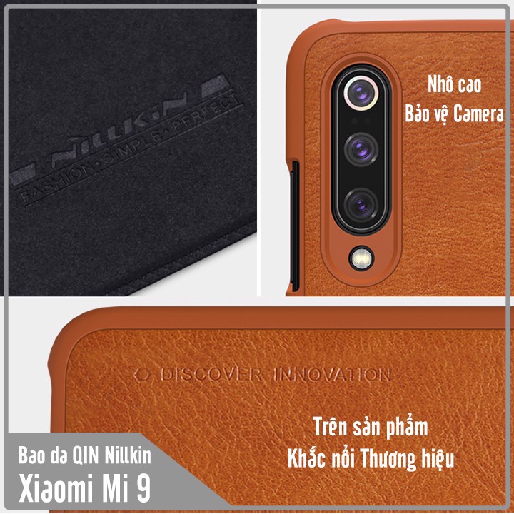 Bao da Xiaomi Mi 9 Nillkin Qin