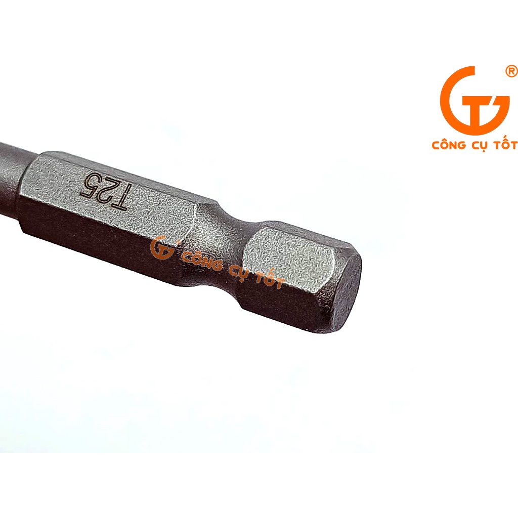 Bộ 8 đầu bắt vít hính sao lỗ 50mm các cỡ T8, T10, T15, T20, T25, T27, T30, T40