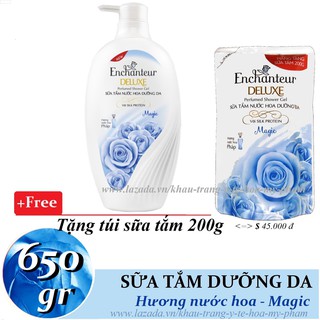 Enchanteur - Sữa tắm dưỡng da hương nước hoa Magic 650 gr + Tặng túi sữa tắm 200 g