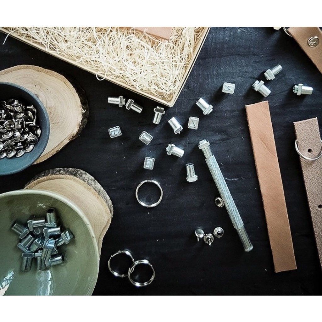 Bộ 36 Con Dấu In Chữ Cái Và Số Bằng Thép 3mm/6mm Dùng Làm Đồ Da DIY