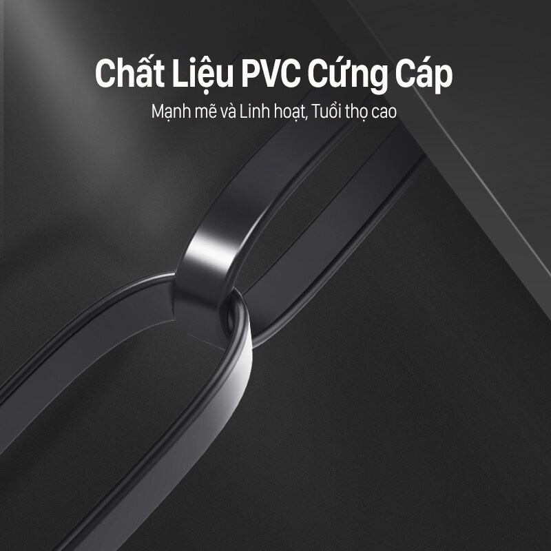 Dây cáp mạng Lan CAT6 Dẹt - Tròn 5m 10m 15m RJ45 cho máy tính, pc tốc độ cao Cat 6 Vention BH 12 Tháng
