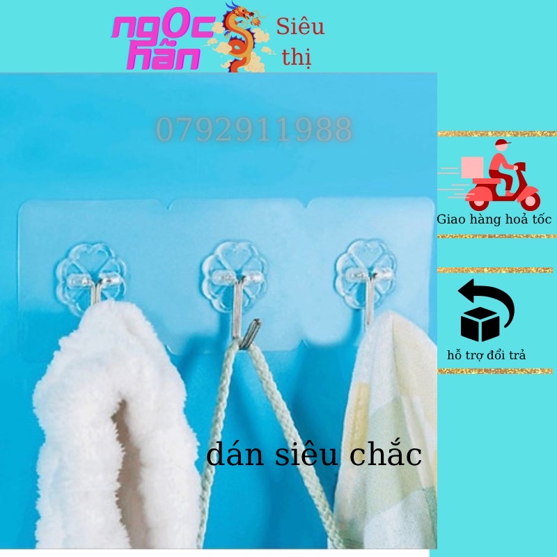 móc dán tường trong suốt chịu lực tốt