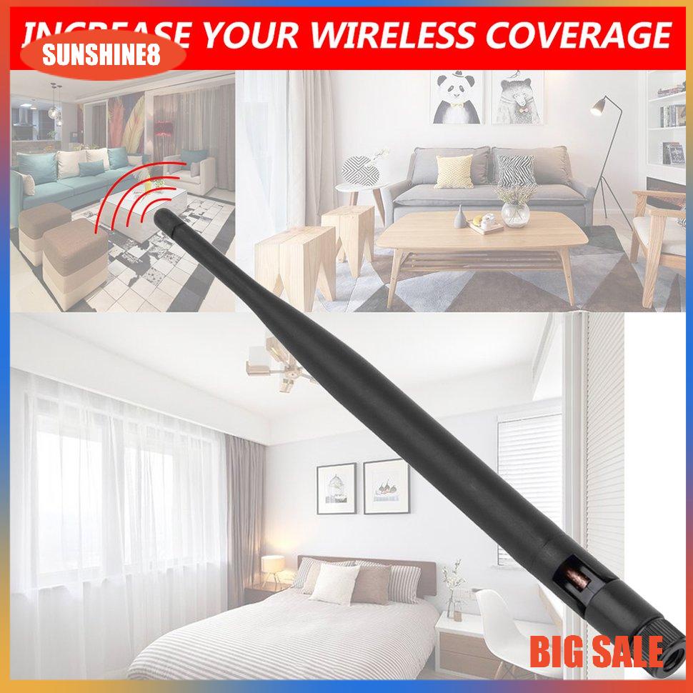 【SUN】[NEW]2.4GHz 7dBi Wireless WIFI Antenna Booster WLAN RP-SMA f PCI Card Modem Router