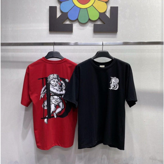 [Sale shock] Áo thun tay lỡ tee BOBUI thiên thần màu đỏ đen chất liệu COTTON siêu đẹp (ảnh thật - full tag)