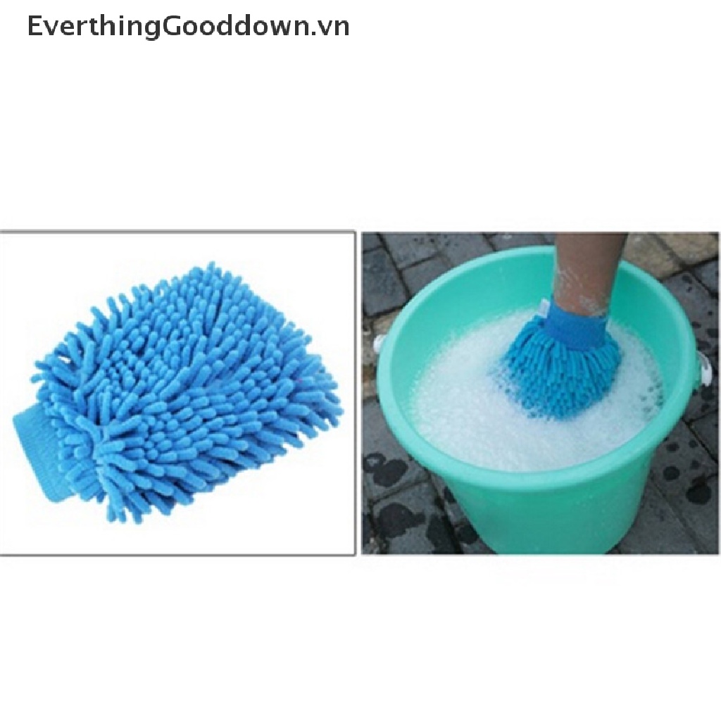 1 Găng Tay Rửa Xe Hơi Bằng Sợi Chenille Anthozoan Siêu Mịn EverthingGooddown Mới