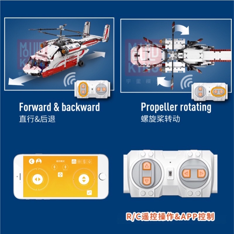 Xếp hình nonlego Technic - Mould King 15012