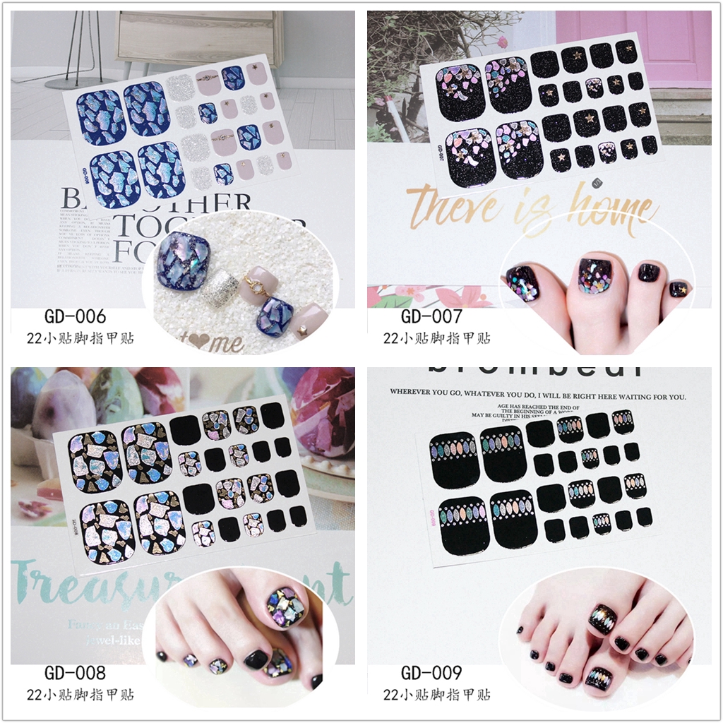 [Hàng mới về] Nhãn dán trang trí móng tay 3D hợp thời trang Gd00-1-017