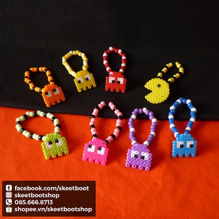 Vòng kandi perler Pacman - phụ kiện rave edm festival raver kandi perler DJ