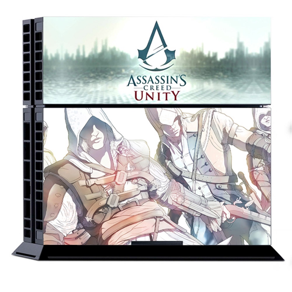 Bộ decal dán vinyl hình assassin’s creed unity bảo vệ cho bộ điều khiển và tay cầm chơi game ps4 playstation 4