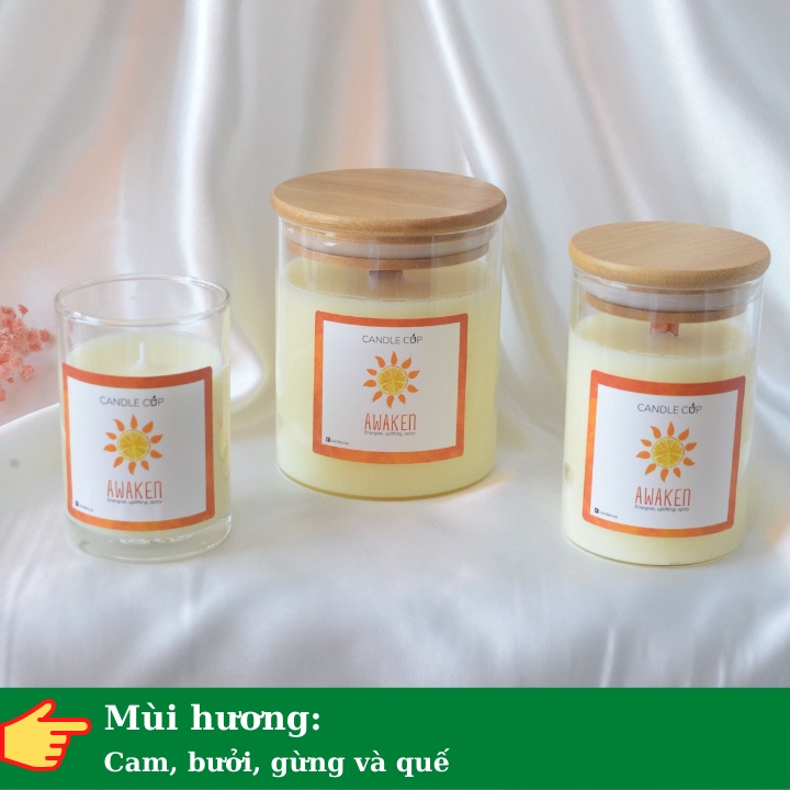 Nến thơm thư giãn AGAYA Candle Cup - Nến thơm tinh dầu cao cấp không khói
