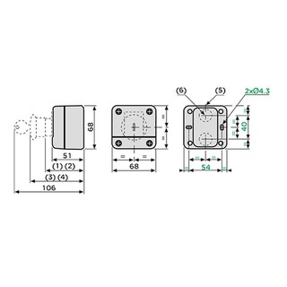 1 Công tắc nút bấm khẩn cấp 1NO + 1NC e-stop chất lượng