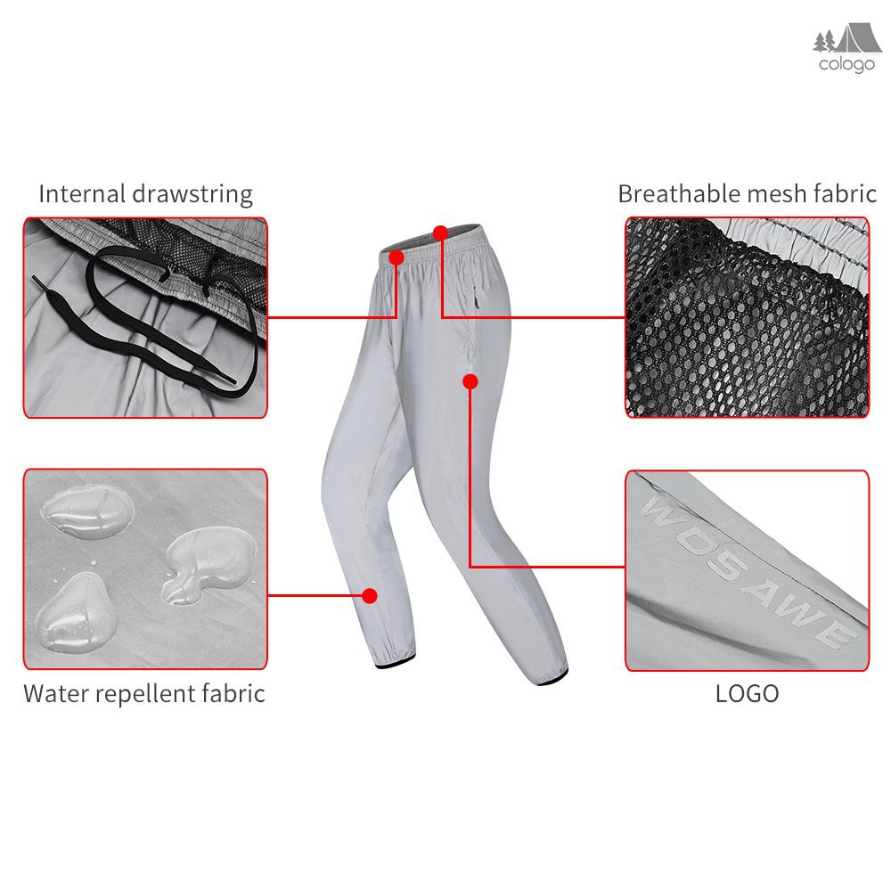 ☜cologo Men Reflective Workout Pants Outdoor Night Sports Active Pants for Cycling Running Walking Jogging