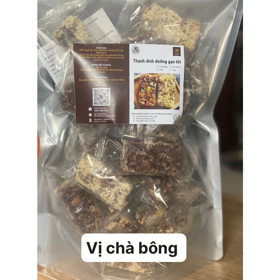 Thanh Gạo Lứt Ngũ Cốc Chà Bông, Rong Biển, Hạt Dinh Dưỡng Bếp Nhà Bống, giảm cân, ăn vặt, mẹ bầu, mix hạt dinh dưỡng