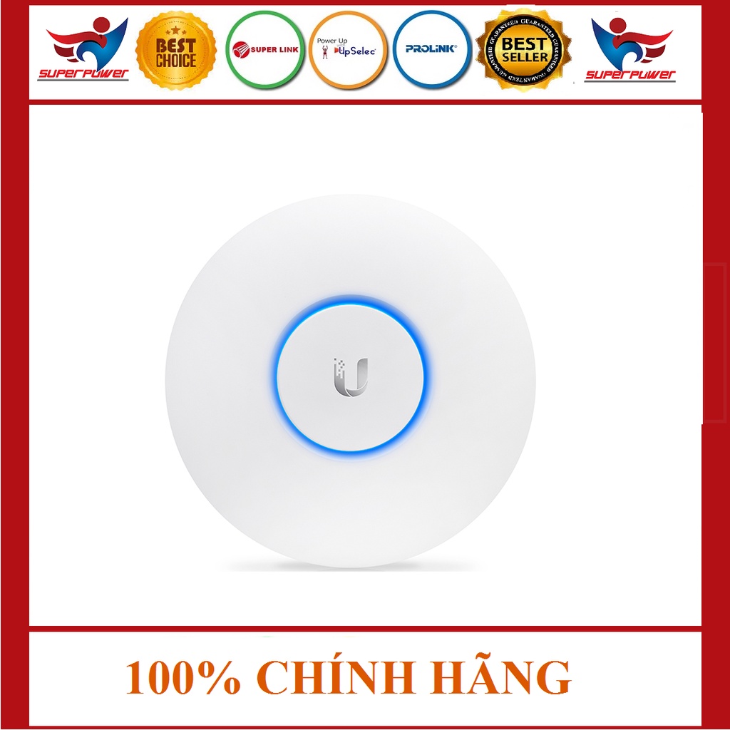 Bộ phát Wifi Ubiquiti UniFi UAP AC PRO 1750Mbps, 100 Use, Lan 1GB