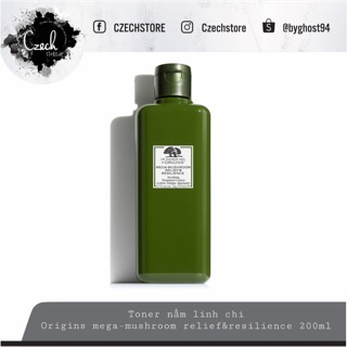 Toner nấm linh chi Origins Mega Mushroom Skin Relief Smoothing Treatment Lotion 200ml