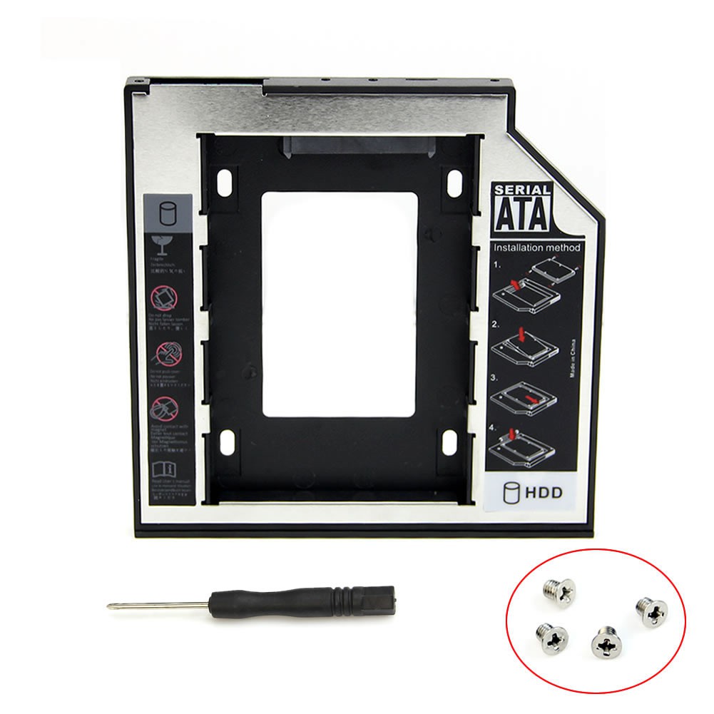 Khay gắn ổ cứng 9.5mm SATA 2nd HDD SSD cho CD DVD-ROM