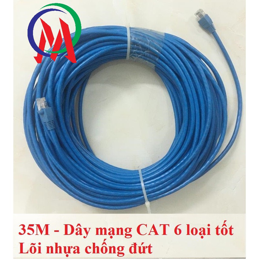 Cáp Mạng UTP Cat 5E Dây Xanh Cable Lan UTP Cat 5E - 35M
