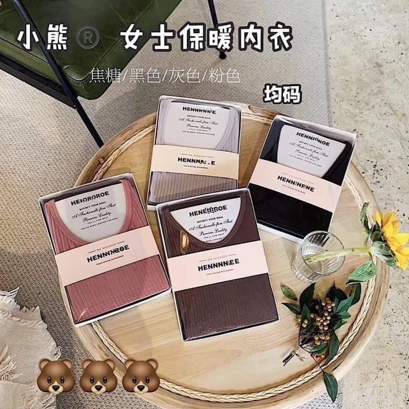 Bộ Quần Áo Giữ Nhiệt Len Tăm Nữ Thu Đông Bộ Ngủ Ở Nhà Siêu Ấm Áp Co Giãn 4 Chiều HENNY ROE