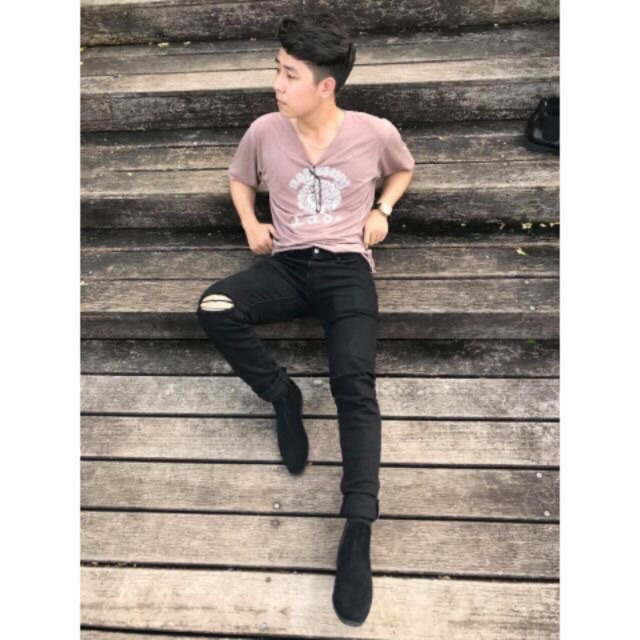 Giày nam cao cổ ches bốt nhung