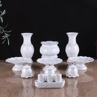 Bộ Thờ Cúng Búp Sen Bạch Ngọc Trắng