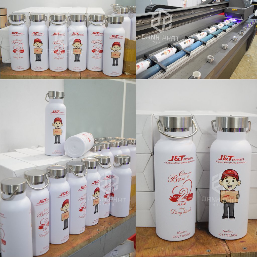 [Miễn Phí in/khắc] Bình Giữ Nhiệt 500ml cao cấp, Bình Nước Giữ Nhiệt inox 304 Quà Tặng Sinh Nhật Độc Đáo, Ý Nghĩa