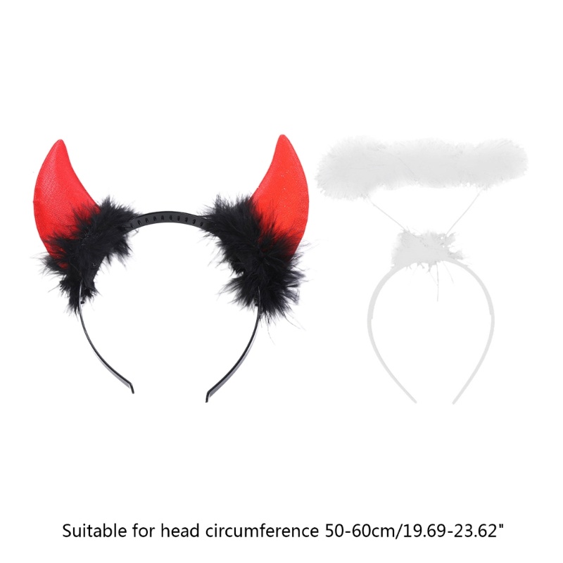 Băng Đô Cài Tóc Hình Sừng Quỷ Cho Tiệc Halloween