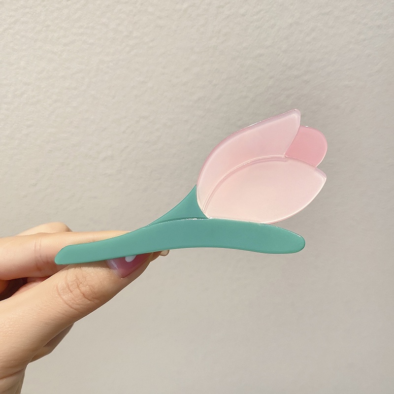 Kẹp Tóc Hình Hoa Tulip Thanh Lịch Thời Trang Hàn Quốc Mới