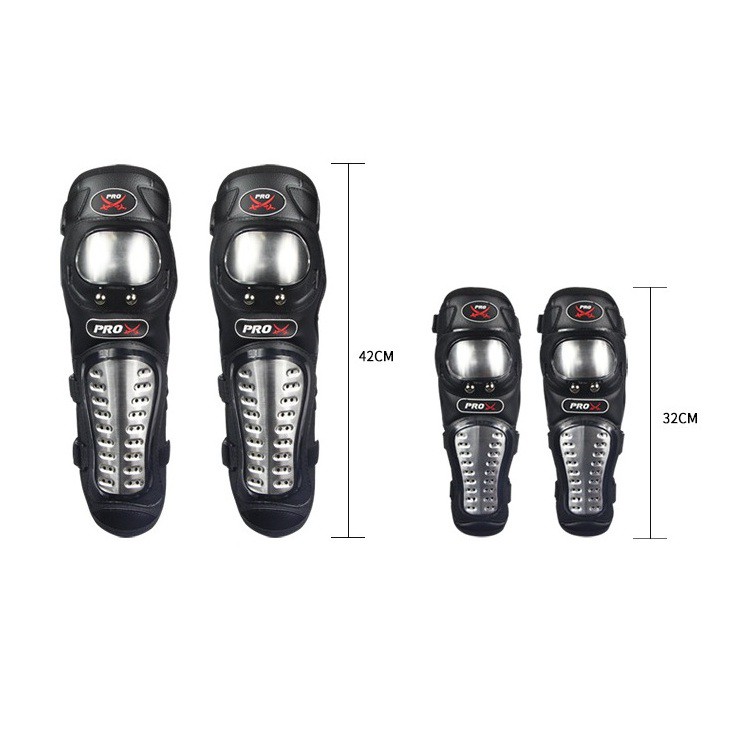 Giáp Bảo Hộ Chân Tay Inox PRO X - Probiker Giáp Đi Phượt Xe Máy (Loại Dài)