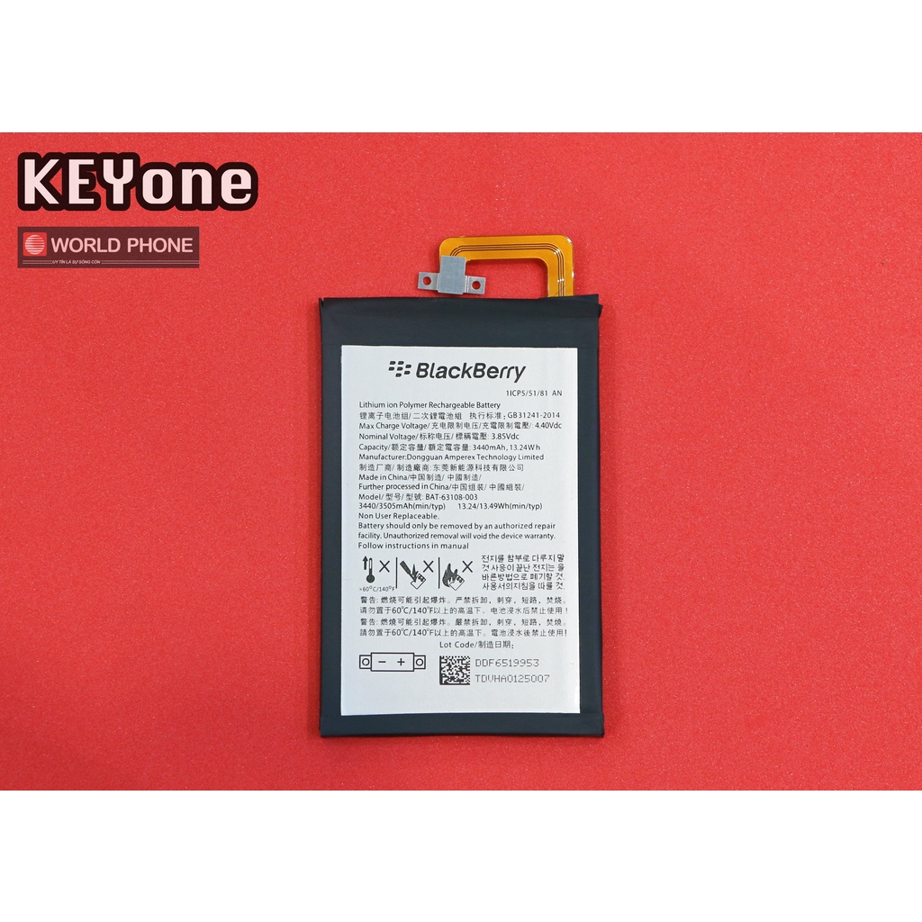 Thay Pin BlackBerry Keyone / Key2/ Key2 LE chính hãng