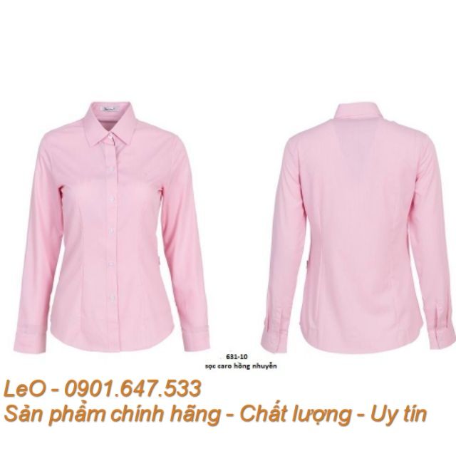 Áo sơ mi Thái Hoà màu hồng caro nhuyễn 631-10 và sọc xuôi 640-10 | BigBuy360 - bigbuy360.vn