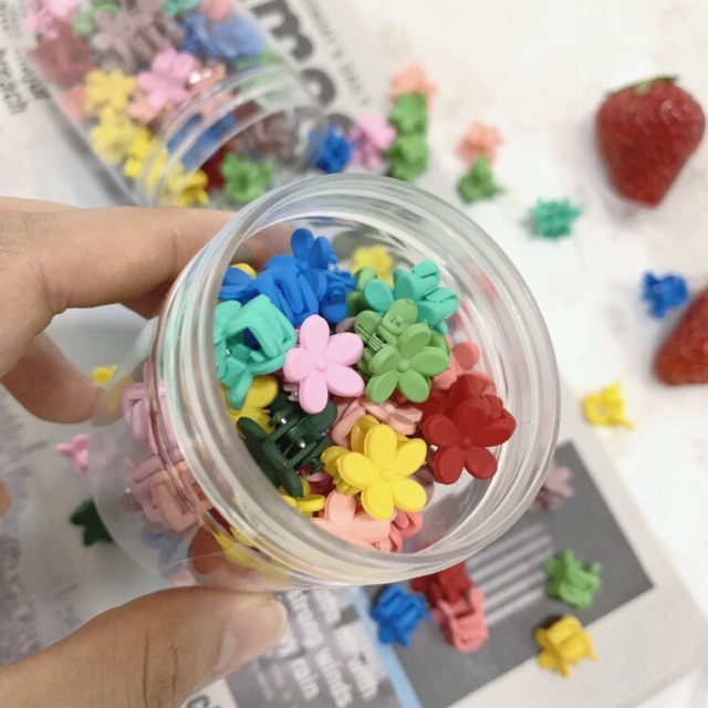 [Video] Set 10 kẹp mini đính tóc 3 kiểu màu ngẫu nhiên