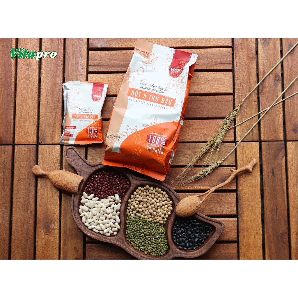 Bột ngũ cốc 5 thứ đậu Vitapro hỗ trợ giảm cân phù hợp với mọi lứa tuổi