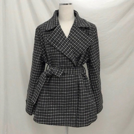 Áo Dạ Nữ, Cổ Vest Kèm Đai Vải Dạ 2 Lớp Dầy Dặn Siêu Sang Chảnh - HÀNG MỚI VỀ | BigBuy360 - bigbuy360.vn