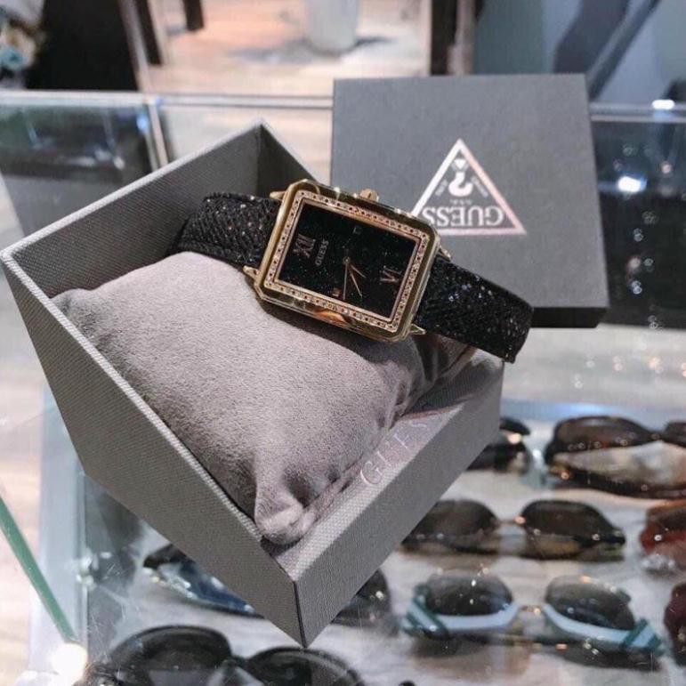 Đồng Hồ Nữ Guess Chipu U0841L1 Dây Da Đen Chính Hãng