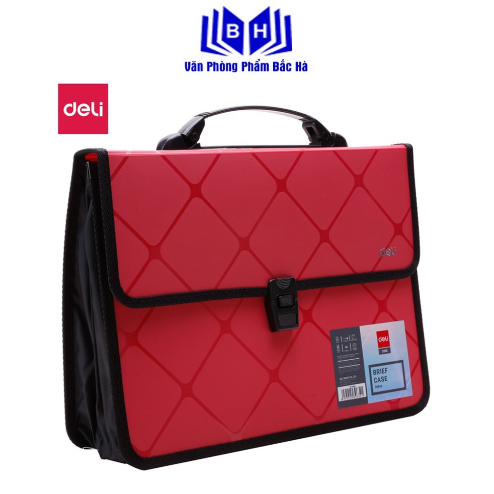 Cặp Học Sinh Hai Ngăn Deli E39634  - Giao màu ngẫu nhiên