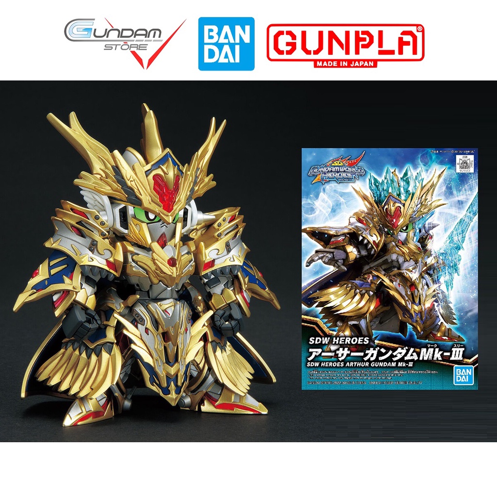 Mô Hình Gundam SD ARTHUR Mk-Ⅲ SDW Heroes Bandai Đồ Chơi Lắp Ráp Anime Nhật