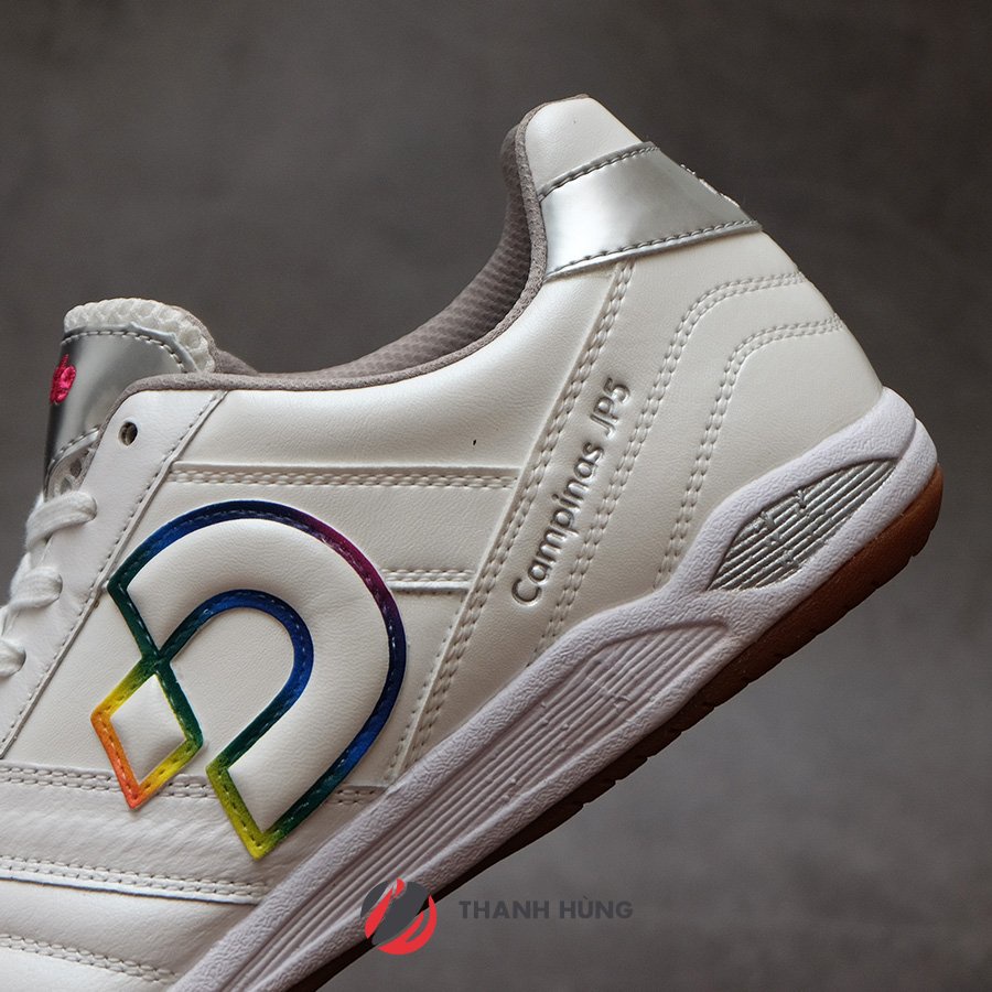 GIÀY ĐÁ BÓNG CHÍNH HÃNG DESPORTE CAMPINAS JP V - DS1430 - TRẮNG/RAINBOW