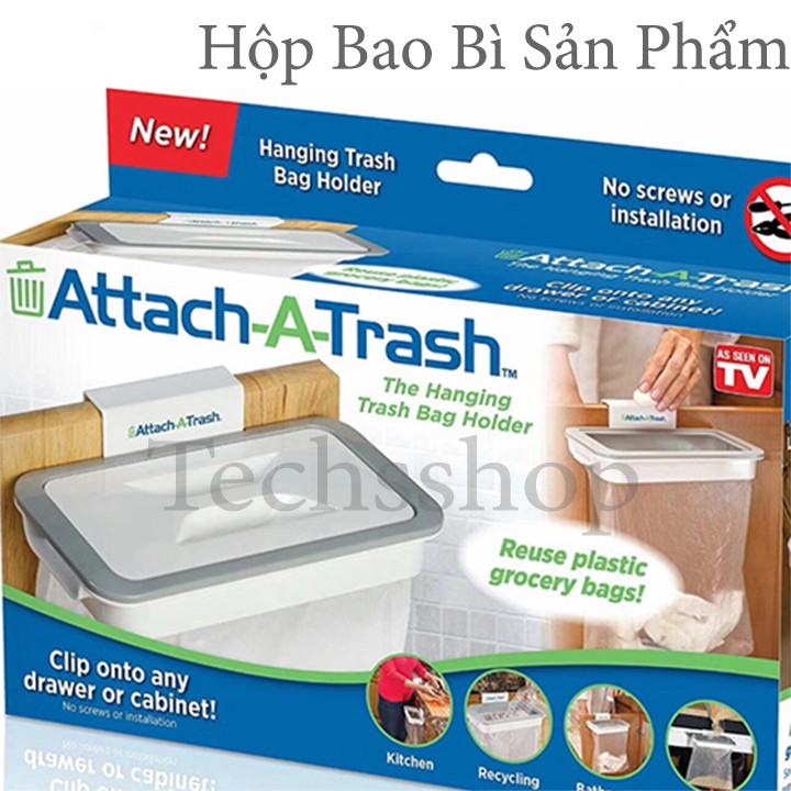 Giá treo túi đựng rác tiện lợi - Attach a trash - kệ treo túi rác di động