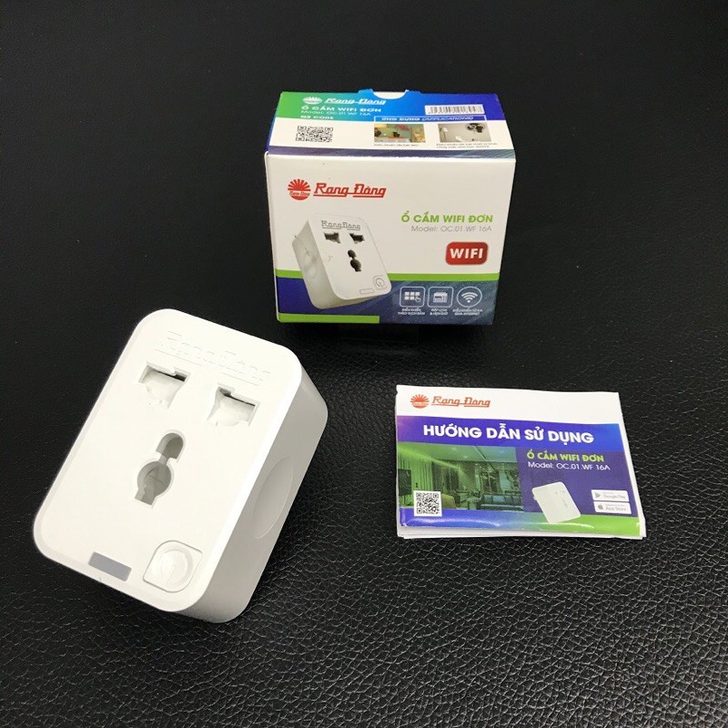 Ổ Cắm Điện Thông Minh Wifi Rạng Đông, Điều Khiển Bằng Wifi , 3g, 4g Công Suất 3500w