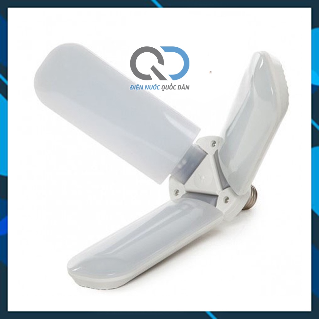 Bóng đèn LED cánh quạt xếp ánh sáng trắng siêu sáng - 3 cánh hoặc 4 cánh tùy chọn