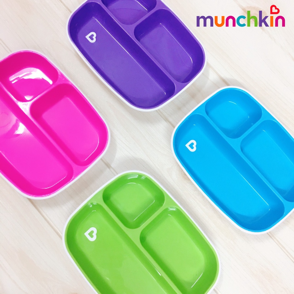 Khay ăn dặm chống trượt cho bé Munchkin - hàng chính hãng