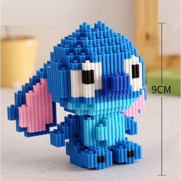 (Có Sẵn) xếp hình nanoblocks linkgo Stitch 2 mẫu Lego Hãng HC MAGIC nano block cho bé màu hồng - màu xanh