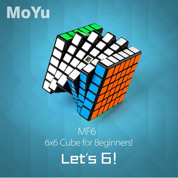 Đồ Chơi Rubik 6x6 Moyu Meilong Sticker (Tặng Dầu Và Chân Đế) - Rubik 6x6x6 MF6 Giúp Phát Triển Siêu Trí Não