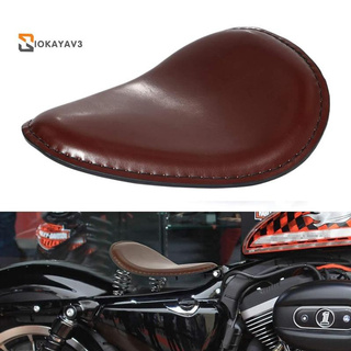 Yên Xe Mô Tô Honda Sportster Bobber Chopper Chất Liệu Da Màu Nâu Phong Cách Retro