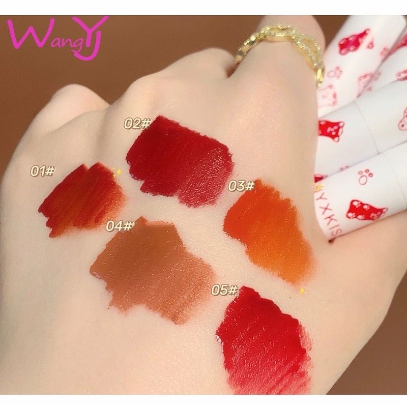 Set 5 Son Kem Lì Hình Gấu Dễ Thương