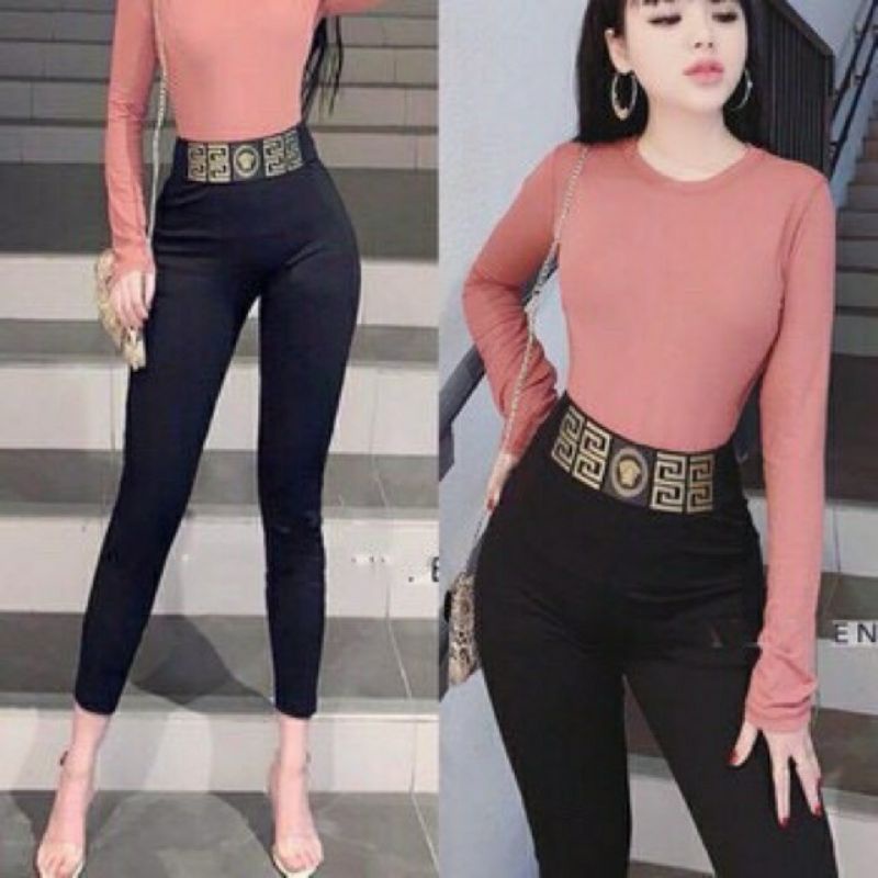 QUẦN LEGGING UMI HÀN CẠP CHỮ SIÊU PHẨM HÓT ẢNH VIDEO THẬT