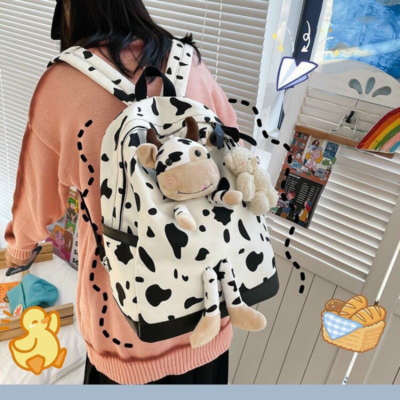 Balo học sinh hình chú bò sữa cute