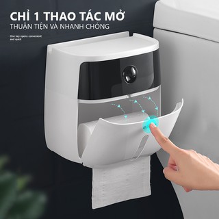 HỘP ĐỰNG GIẤY VỆ SINH 2 NGĂN ECOCO 9233