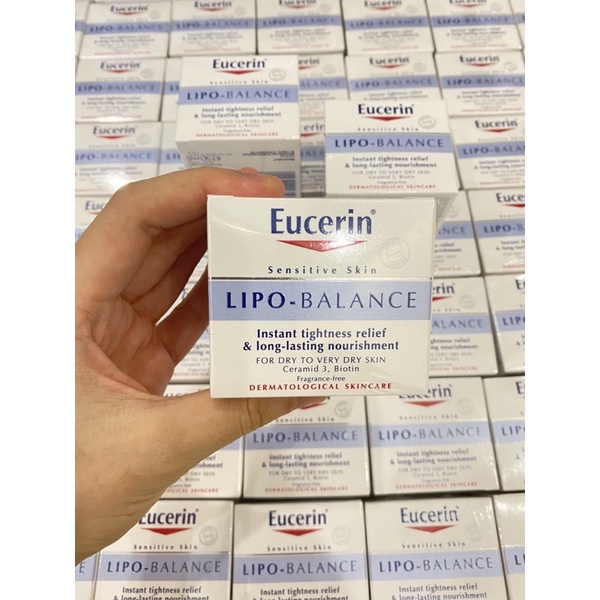 Kem dưỡng ẩm cho da khô và nhạy cảm Eucerin lipo balance